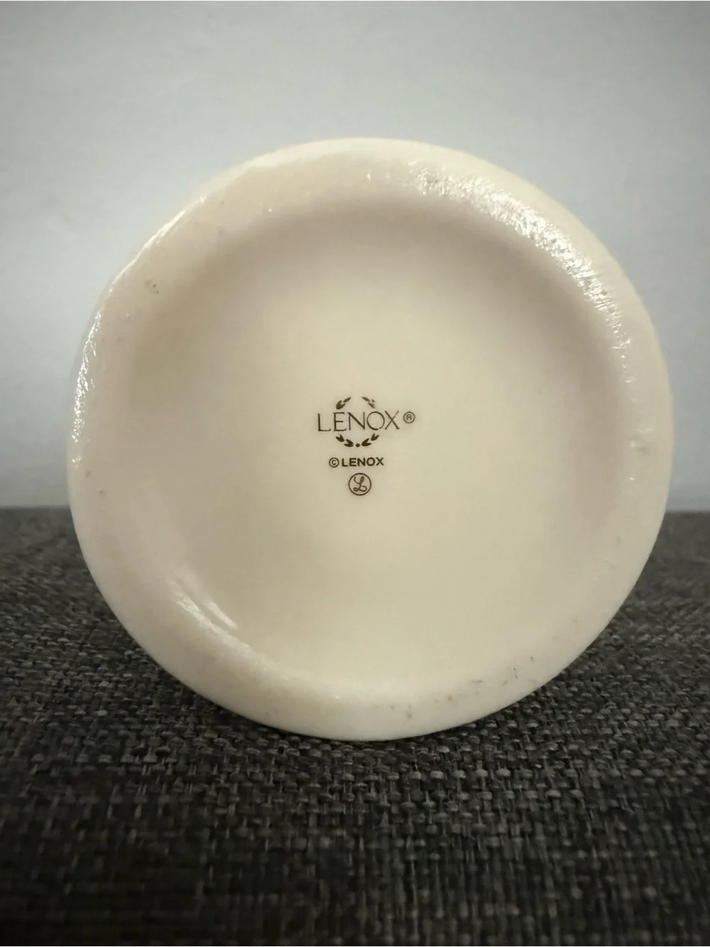 Lenox Ivory Porcelain Rose Bud Vase Gold Trim 4.5”